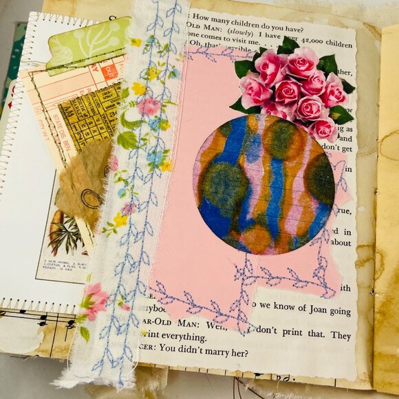 Handmade Junk Journal Hard Custom Game Board Cover Includes Removable Ephemera u - Picture 13 of 16